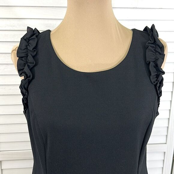 Talbots RSVP Black Sheath Dress Size 12P Sleeveless - Picture 3 of 12